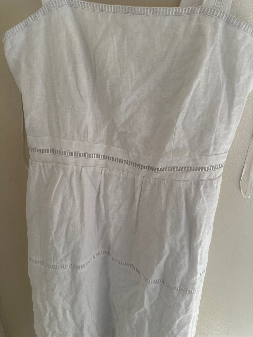 Quince White Women's Midi Dress European Linen M - Picture 5 of 7